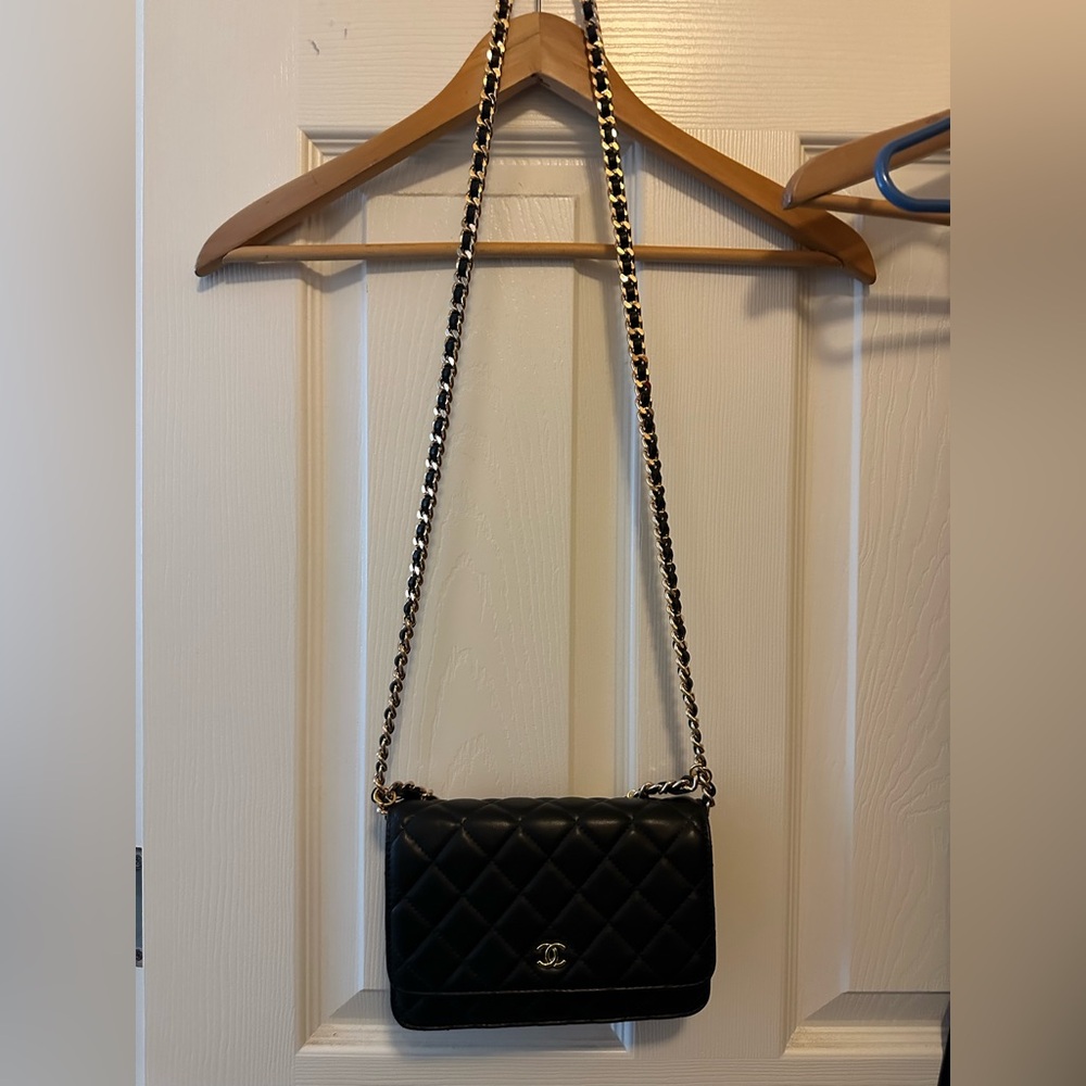 Black Quilted Chain Bag